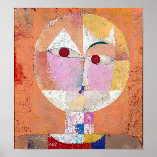 Senecio, Paul Klee Poster (Voorkant)