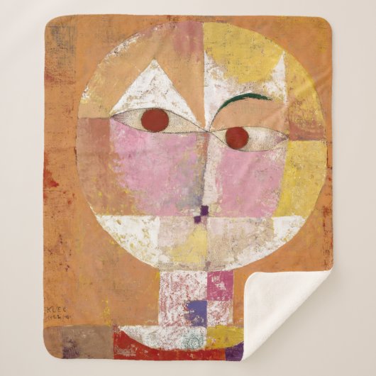 Senecio | Paul Klee | Sherpa Deken (Voorkant)