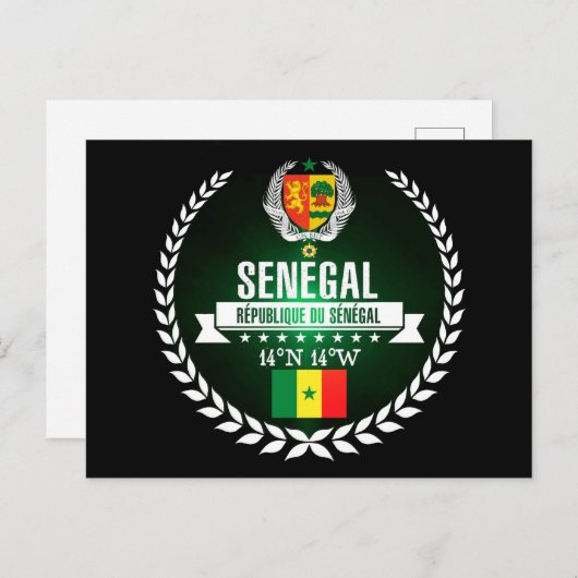 Senegal Briefkaart (Voorkant / Achterkant)