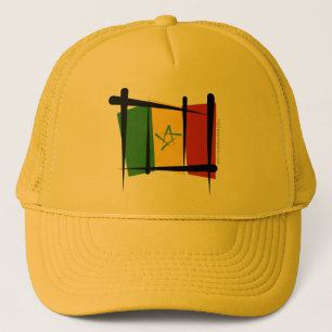 Senegal Brush Flag Trucker Pet