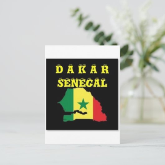 SÉNÉGAL (DAKAR) CARTE T-SHIRT ET ETC (Debout devant)