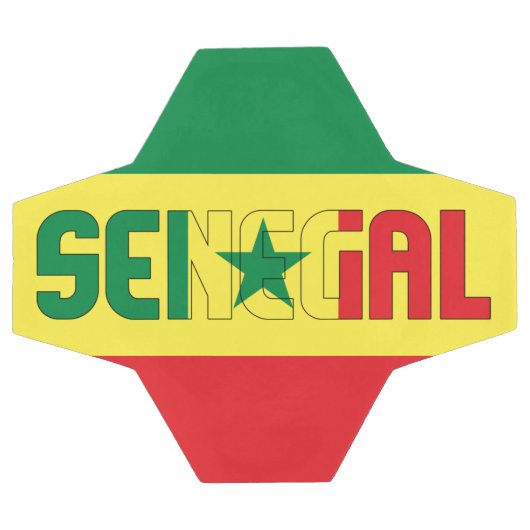 Sénégal Drapeau patriotique  (Plat)