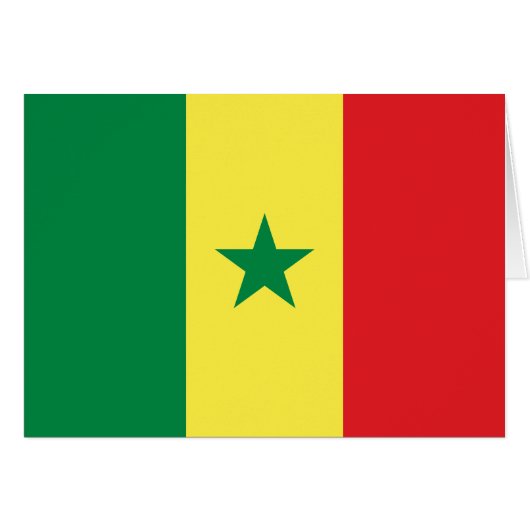 Senegal Flag (Voorkant Horizontaal)