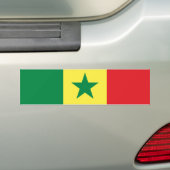 Senegal Flag Bumpersticker (Op auto)