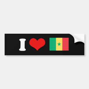 Senegal Flag Bumpersticker