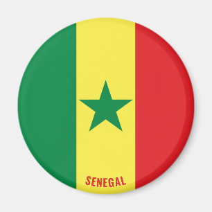 Senegal Flag Charming Patriotic Magneet