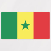 Senegal Flag Labels (Design 2)