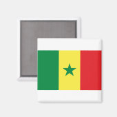 Senegal Flag Magneet (Voorkant / Achterkant)
