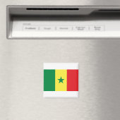 Senegal Flag Magneet (Insitu (Vaatwasser))