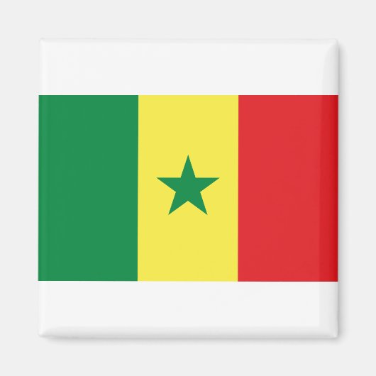 Senegal Flag Magneet (Voorkant)