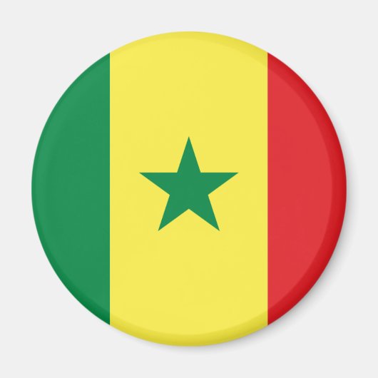 Senegal Flag Magnet Magneet (Voorkant)