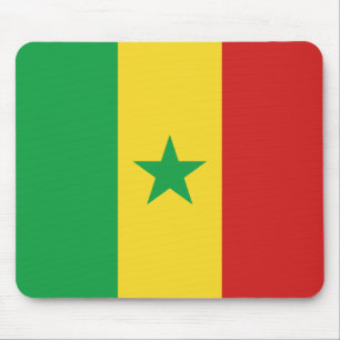 Senegal Flag Mousepad Muismat