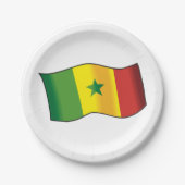 Senegal Flag Papieren Bordje (Voorkant)