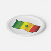 Senegal Flag Papieren Bordje (Gekanteld)
