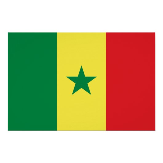 Senegal Flag Perfect Poster (Voorkant)