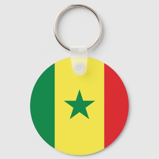 Senegal Flag Sleutelhanger (Voorkant)