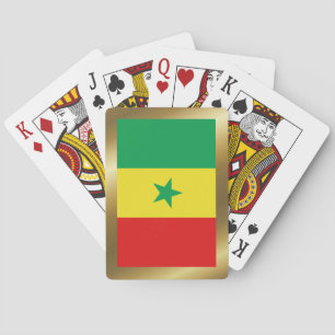Senegal Flag Spellerkaarten Pokerkaarten