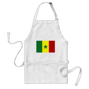 Senegal Flag Standaard Schort