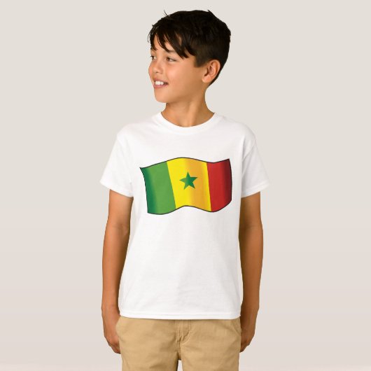Senegal Flag T-shirt (Voorkant volledig)