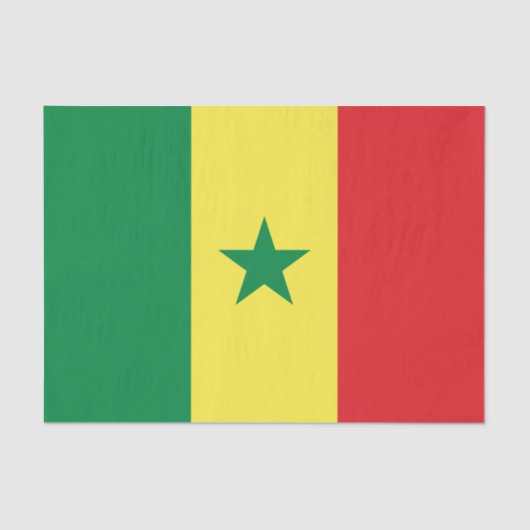 Senegal Flag Tissuepapier (Voorkant)