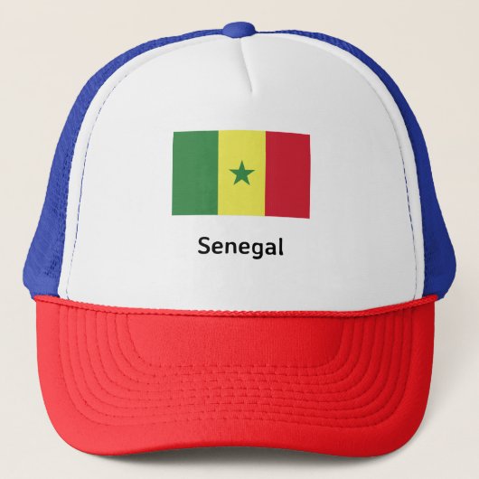 Senegal Flag Trucker Pet (Voorkant)