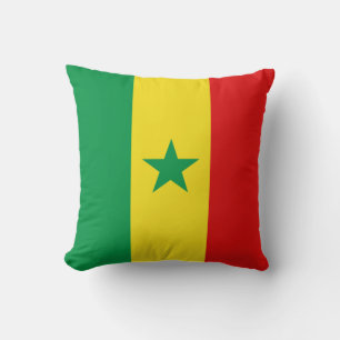 Senegal Flag x Flag Pillow Kussen