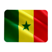 Senegal - Golfvlag - Magneet (Horizontaal)