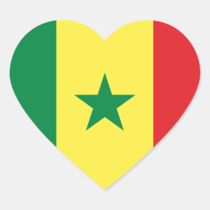 senegal hart sticker