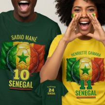 Senegal Nationaal Voetbal Vlag Erfgoed Voetbal