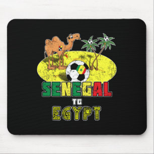 Senegal Nationaal Voetbalelftal Naar Egypte Retro  Muismat