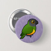 Senegal Parrot Ronde Button 5,7 Cm (Voorkant /achterkant)
