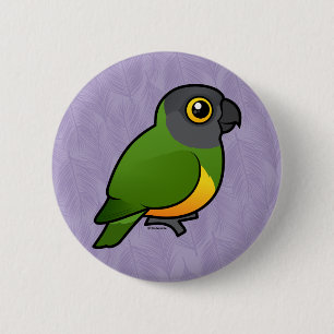 Senegal Parrot Ronde Button 5,7 Cm