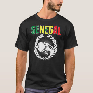 Senegal Ping Pong Ondersteun Senegalees Tafeltenni T-shirt