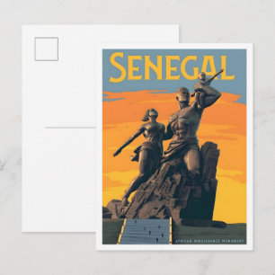 Senegal Reis Oude Stijl  Briefkaart