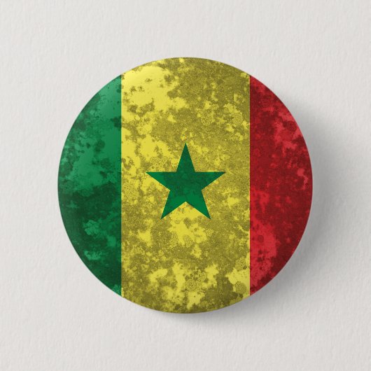 Senegal Ronde Button 5,7 Cm (Voorkant)