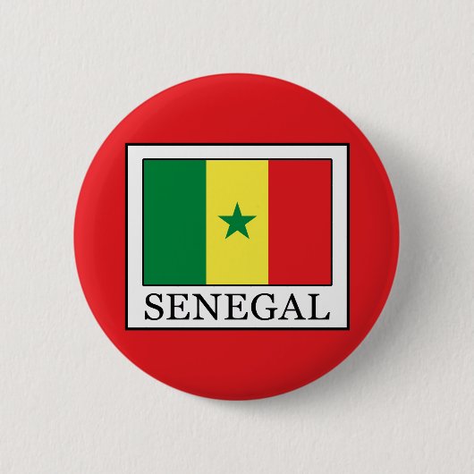 Senegal Ronde Button 5,7 Cm (Voorkant)
