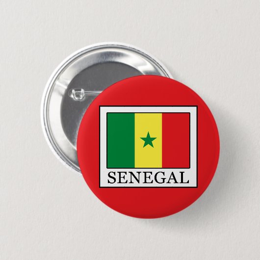 Senegal Ronde Button 5,7 Cm (Voorkant /achterkant)