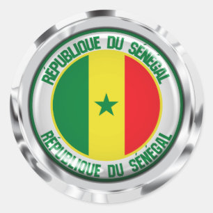Senegal Round Emblem Ronde Sticker