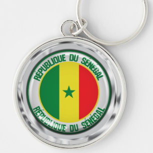 Senegal Round Emblem Sleutelhanger