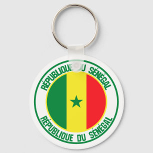Senegal Round Emblem Sleutelhanger