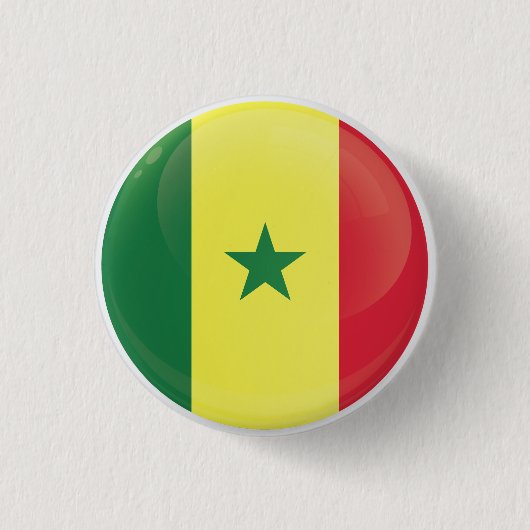 Senegal Round Icon Flag Ronde Button 3,2 Cm (Voorkant)