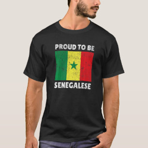 Senegal Senegalese West Afrika Proud Heart Love Fl T-shirt