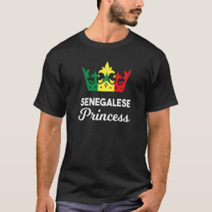 Senegal Senegalese West-Afrika Proud Princess Quee T-shirt