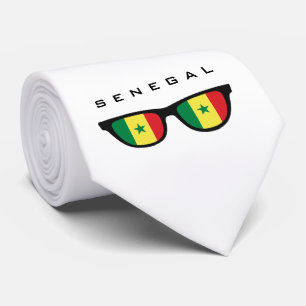 Sénégal Shades texte et cravate couleur personnali