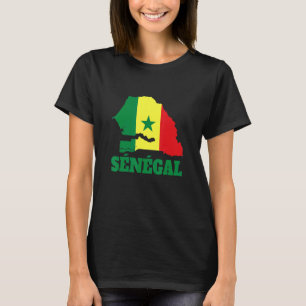 Senegal soccer & football fan 2022 Vlag Senegal T-shirt