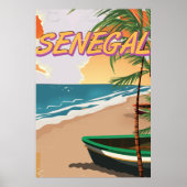 Senegal strand poster. poster (Voorkant)