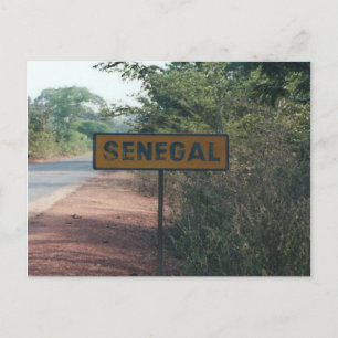 Senegal, Tafel, Zeichen Briefkaart