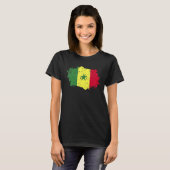 Senegal vlag Grunge Landvlag Senegal T-shirt (Voorkant volledig)