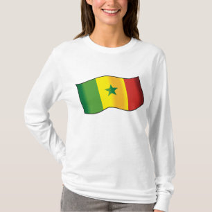 Senegal Vlag Senegalese Trots Groen Geel Rood T-shirt