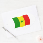 Senegal Vlag Sticker (Envelop)
